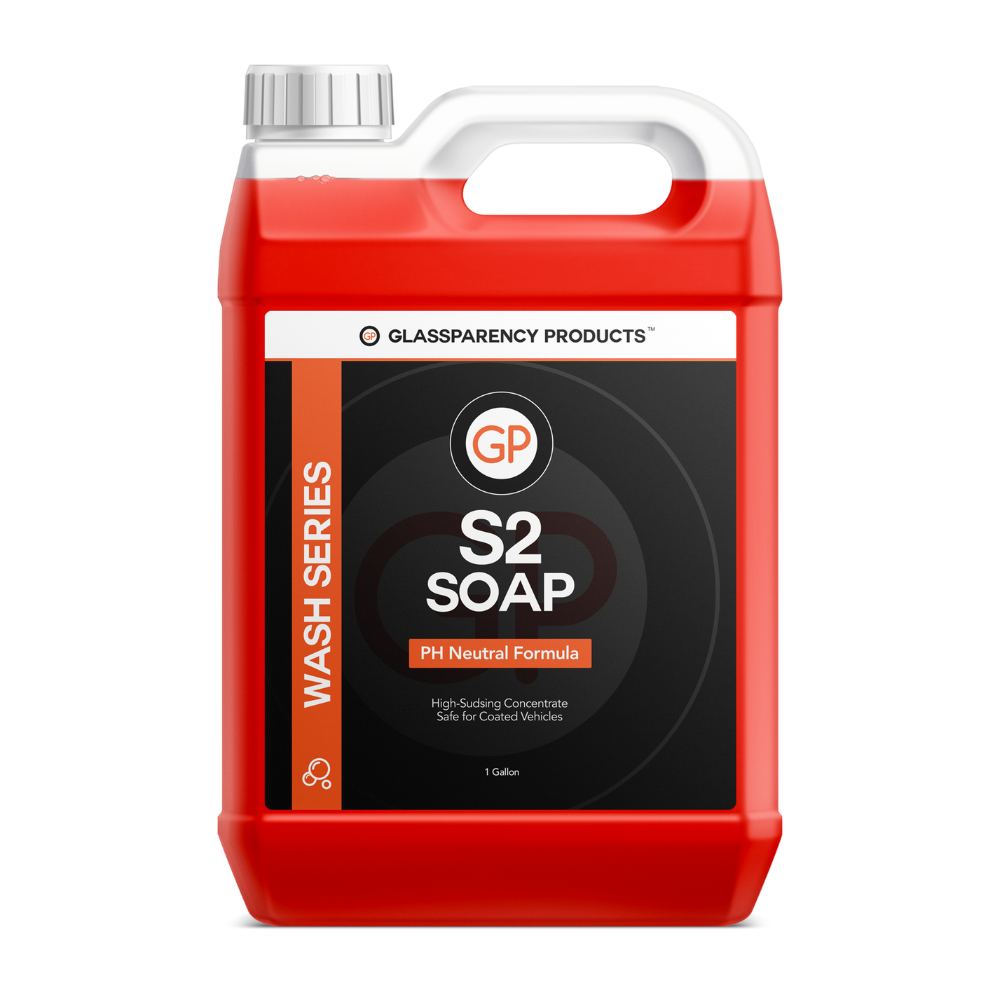 GlassParency S2 Soap (PH Neutral) Car Wash Soap (8oz.) Safe on Wax &  Ceramic Coatings | High Foam Formula | Concentrate for Bucket, Foam Gun, or  Foam