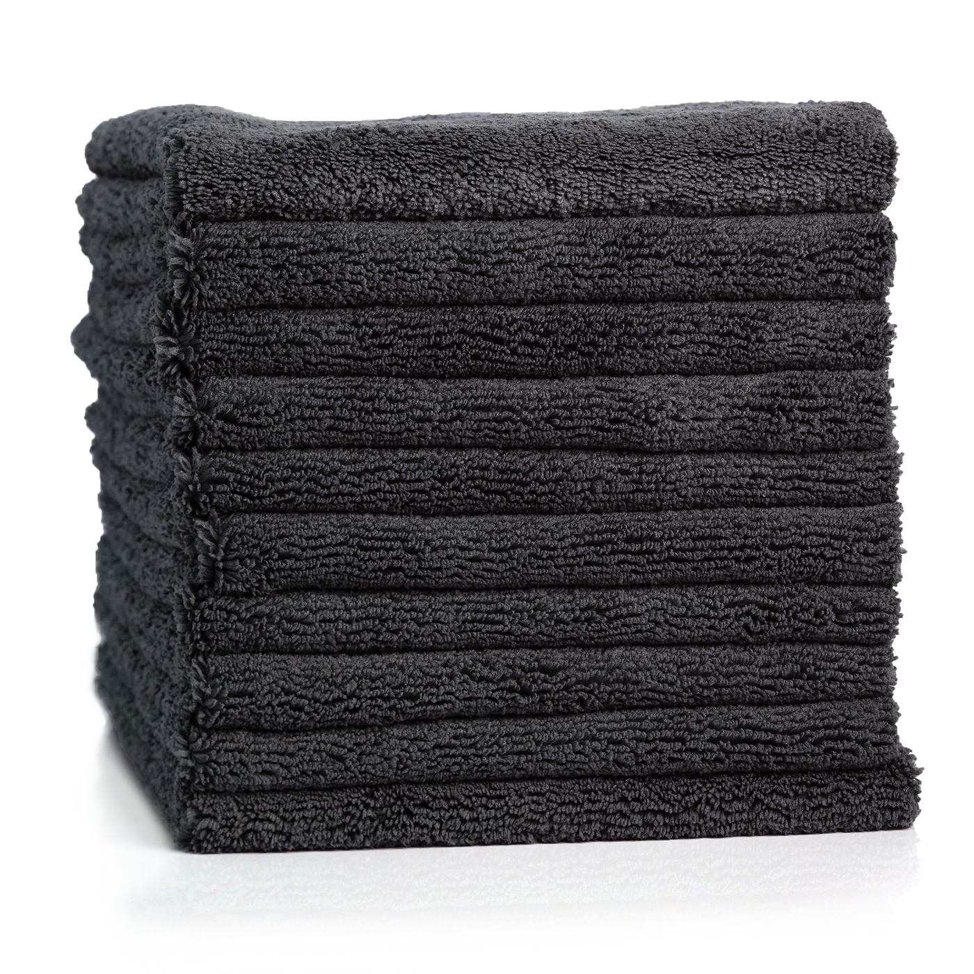 460 GSM Edgeless Microfiber Towel - Charcoal